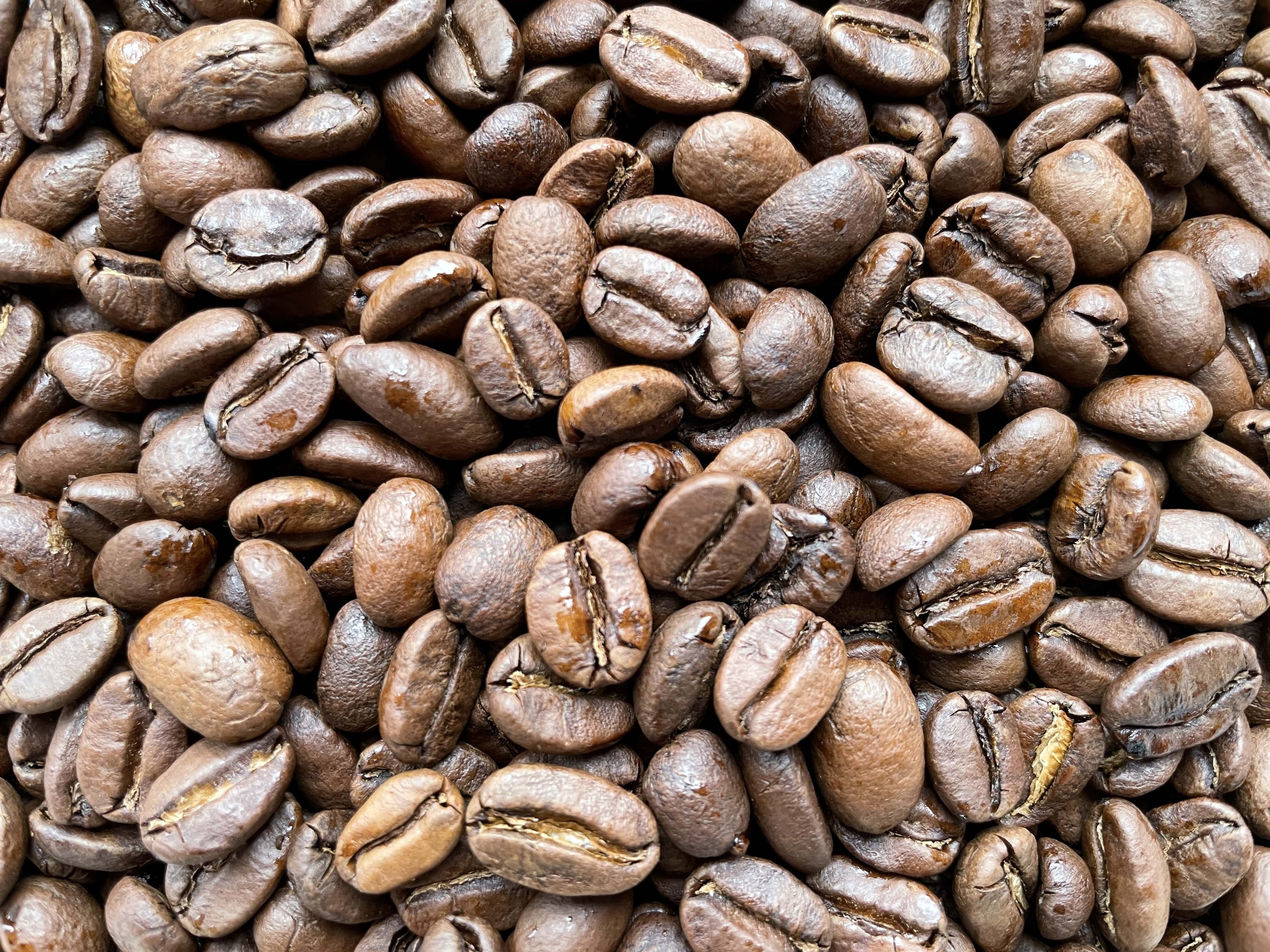 close up of coffee beans